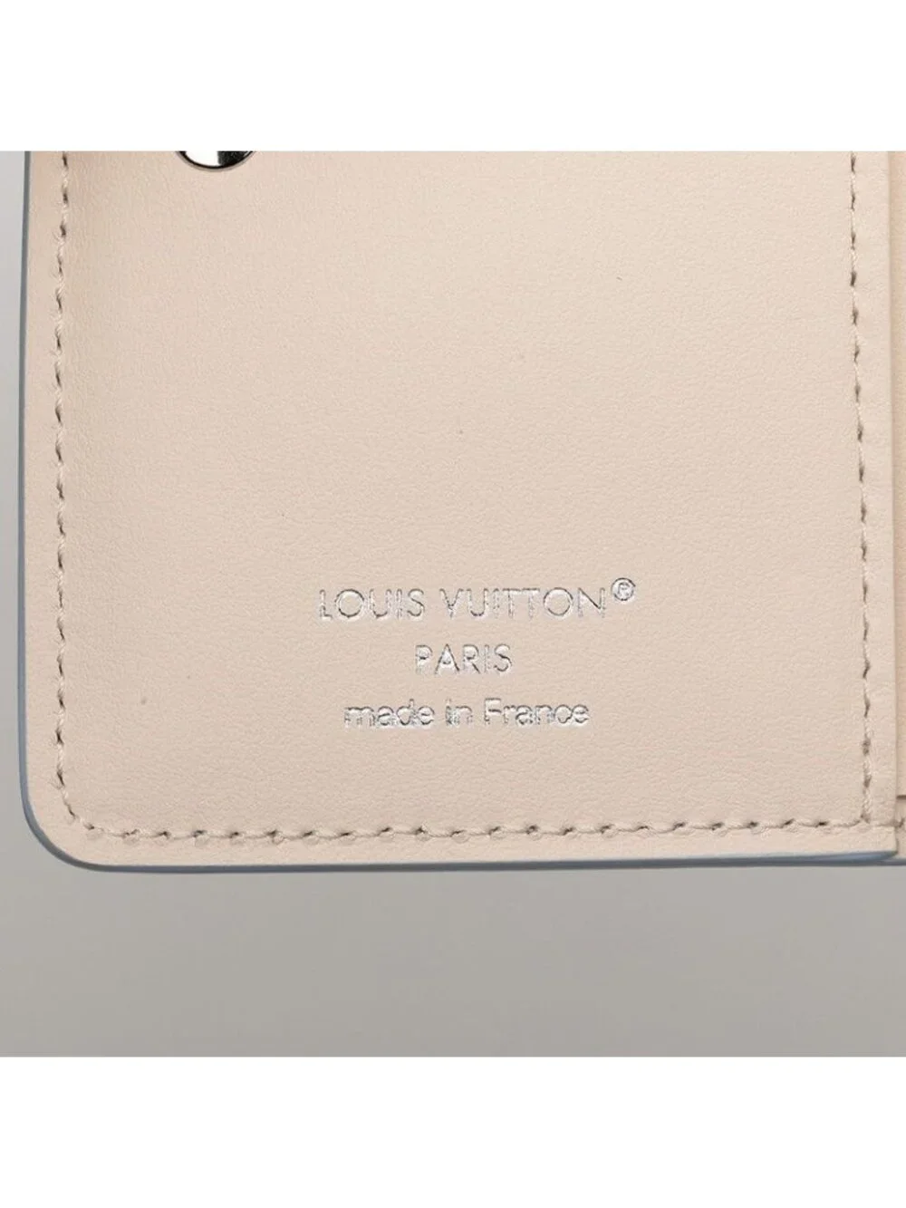 Louis Vuitton Monogram Mahina Portefeuille Clair Bifold Wallet Compact Blue